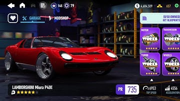 NEED FOR SPEED NO LIMITS ☆ LAMBORGHINI MIURA P400SV ☆ 《 DAY 7 FINAL 》☆《  UPGRADING & 5 STARS 》[4K]