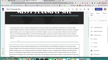 Google Sites - Dividers and Spacers