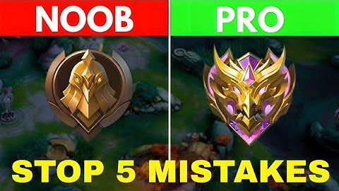 TOP 5 TIPS & TRICKS FOR BEGINNERS IN MOBILE LEGENDS 🤓