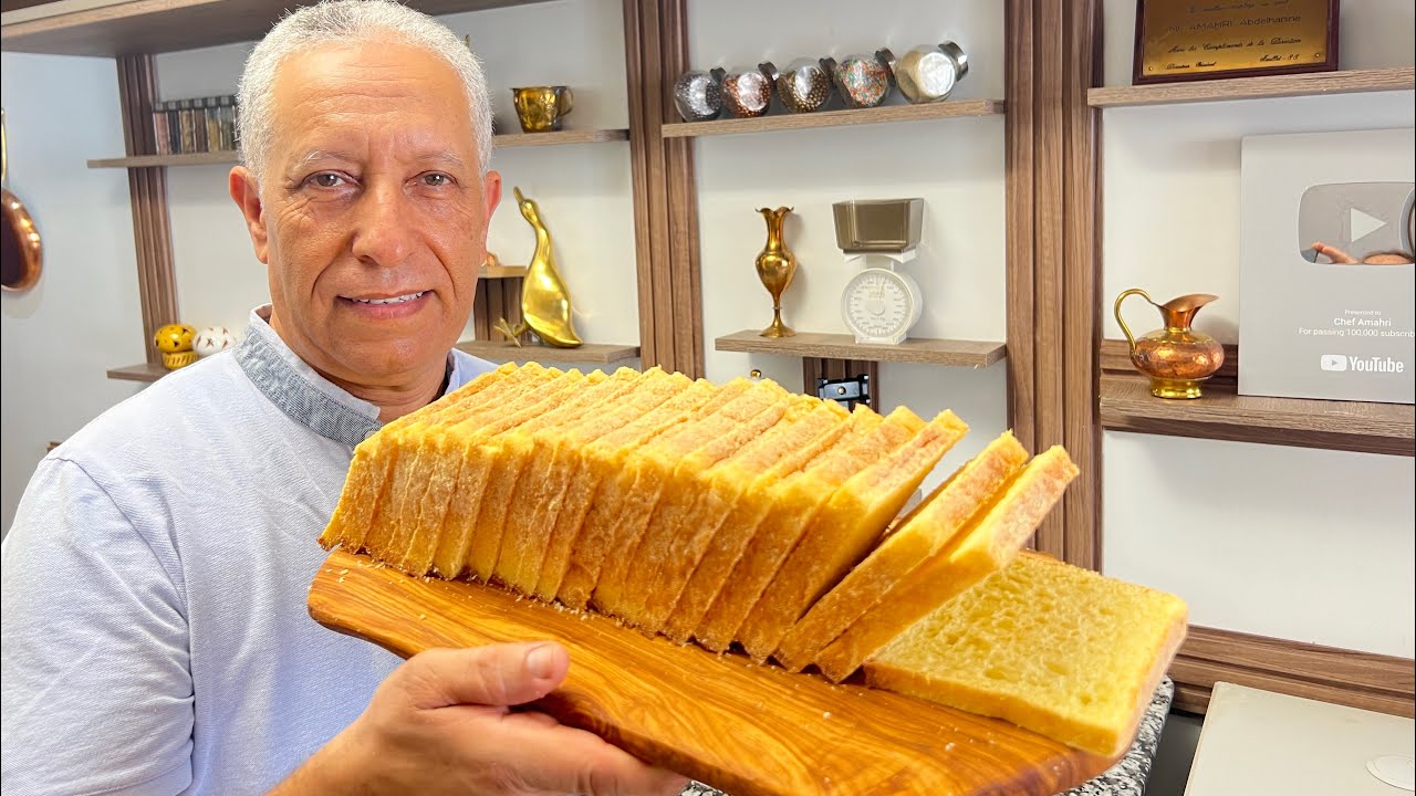 هادي وقت السندويتشات و الوجبات السريعة خبز التوست صحي بالفينو و ناجح أحسن من الجاهزمع طريقة التقطاع