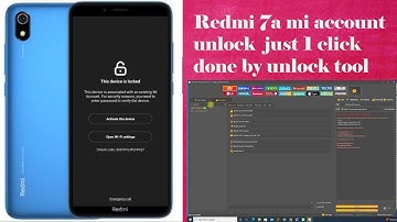 Redmi 7a reset frp + mi account  one click done unlock tool