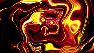 🎬 4K Screensaver – Golden and Red Liquid Reflections | Abstract Loop (No Audio)