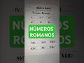 NÚMEROS ROMANOS  #matemáticanoshorts  #matematica