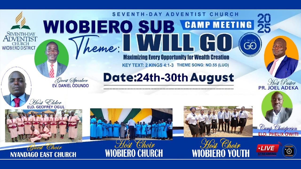 DAY 7: Sabbath -  Wiobiero SDA  Camp Meeting 2025 || Nyandago East Church Choir || Ev. Daniel Odundo