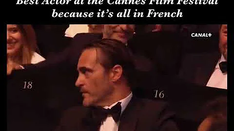 Joaquin Phoenix not realizing he won Best Actor at the Cannes Film Festival because it's in French - DayDayNews