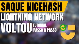 Como Sacar na NICEHASH Lightning Network ZERO TAXAS — Tutorial Passo a Passo