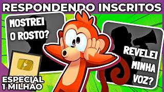 Especial De 1M De Inscritos Do Macaquinho Respondendo Inscitos Mostrei Minha Voz?