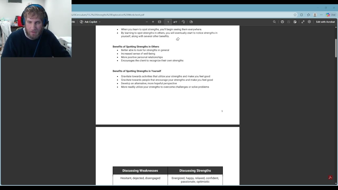Strengths: Knowing the Benefits in Spotting Strengths Within Yourself!