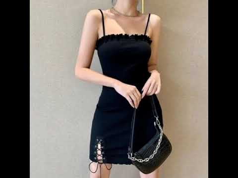 2020 fashion sexy black dresses for beautiful ladies