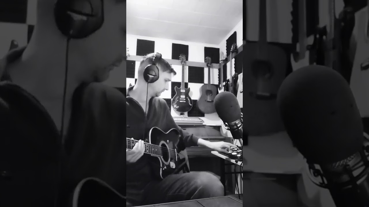 Man plays music with instrument 