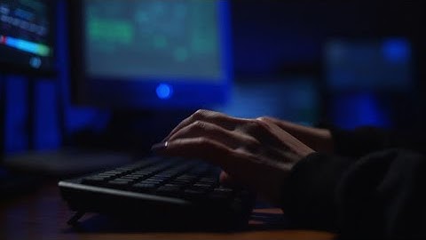 Close-up Shot Of Female Hacker  Stock Video