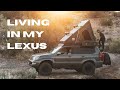 Living in my Lexus GX470 - A walkthrough of my home | Full-Time Overlanding