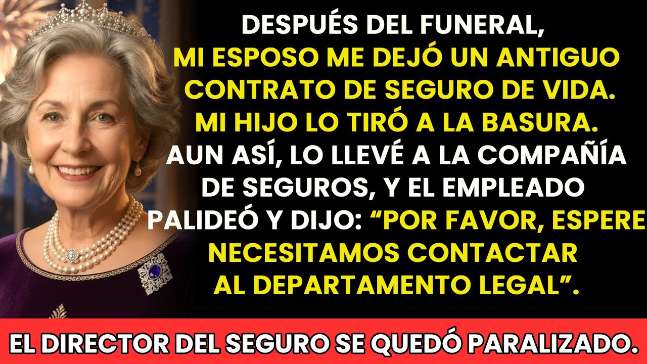 Estaba de pie junto al ataúd de mi esposo, después de más de cuarenta años juntos, cuando mi hijo tomó un sobre amarillento de la mesa, lo miró con desprecio y lo lanzó a la basura. "Eso no vale...