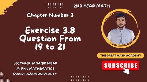 Exercise 3.8 Questions From 19 to 21 || 2nd Year Math Chapter 3 || Integration || Fsc2 Ics2