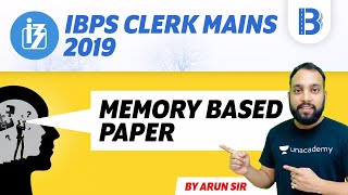 IBPS Clerk MAINS 2019 Memory Based Paper (Quant) Solution | Maths By Arun sir | (Part-1)