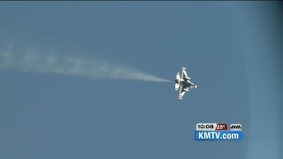 Air Force Thunderbirds inspect Offutt AFB before show