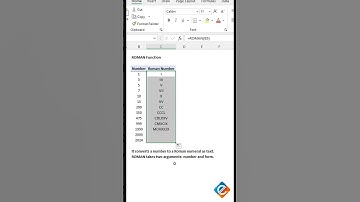 Convert Numbers to Roman Numerals with the ROMAN Function in Excel #roman #2024 #exceltips
