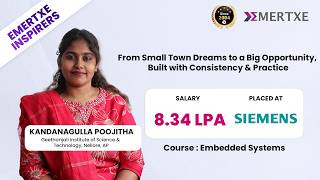 Embedded Course with Job Placement Helped her join Siemens | Poojitha's Story