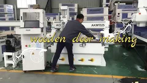 Acctek AKM1325 cnc machine with air cooling spindle and air cylinder system