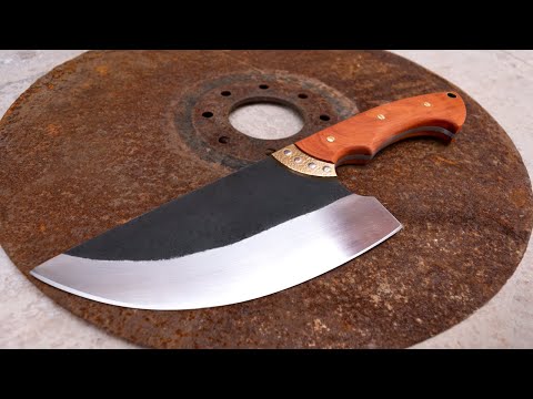 видео: Изготовление большого ножа из диска сеялки