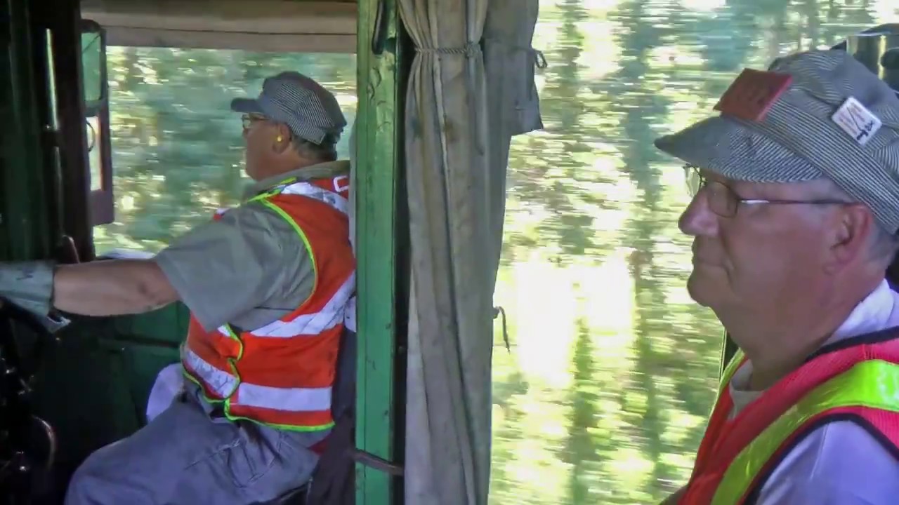 A cab ride in Alberta Railway Museum steam loco #1392