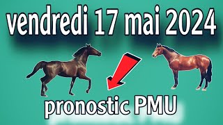 vendredi 17 mai 2024/ pronostic PMU/ Réunion 1 cours 4 ❣️💥🐴