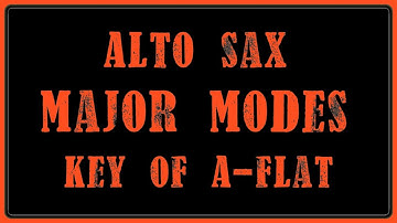 One Minute Sax Lessons (Intermediate) | The 7 Modes of A-Flat Major for Alto Saxophone
