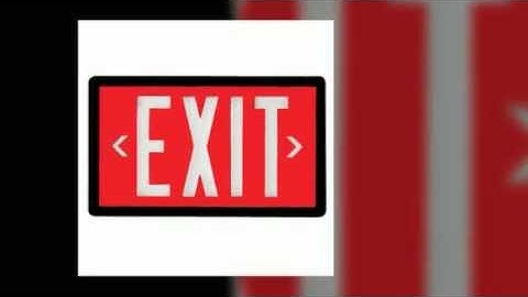 battery powered exit signs