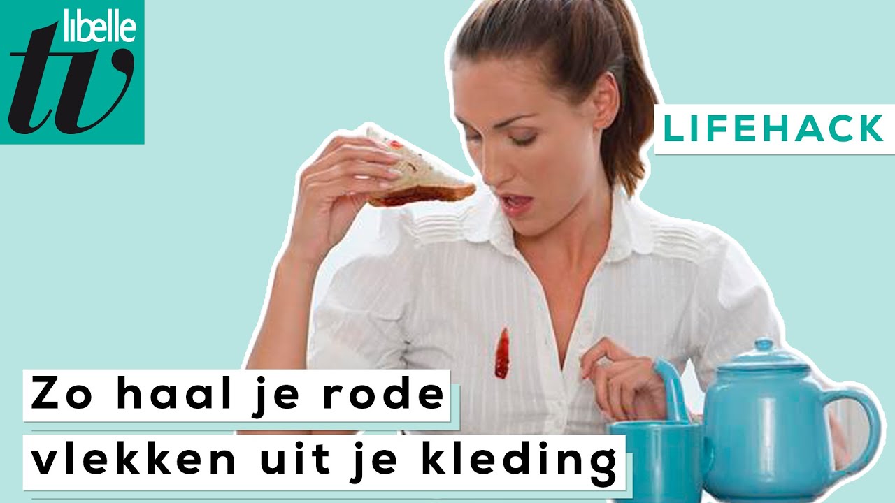 De manier om rode vlekken uit kleding te krijgen - Libelle Lifehack
