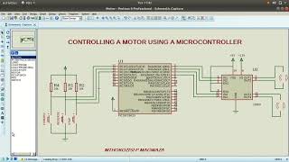 Controlling a motor using a PIC microcontroller
