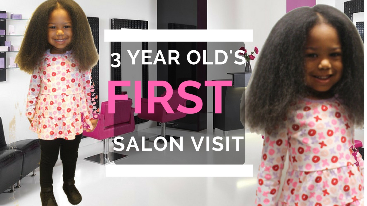 3 Year Olds First Salon Visit For a Blow-dry and Trim - YouTube