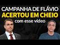 Acertaram em cheio! Campanha de Flávio Bolsonaro BOMBOU com o vídeo de hoje