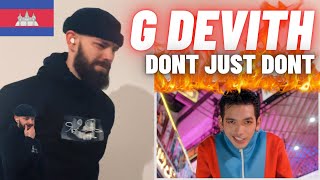 🇰🇭 G-DEVITH ‘ បងប្រាប់ថាកុំៗៗៗ ‘ Don’t Just Don’t Official M/V | UK 🇬🇧 REACTION