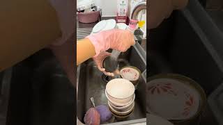 Satisfying Kitchen dirty sink cleaning Asmr