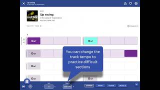 How to use the looping function - Quartet Jazz Standards App screenshot 4