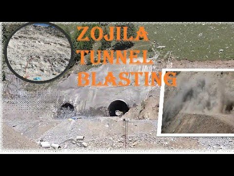 Zojila Tunnel New Vedio ll Blasting West portal