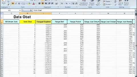 Software Apotek -  Input Data Awal Apotek Lama