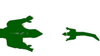 Jirass vs Godzilla 1962 but top view