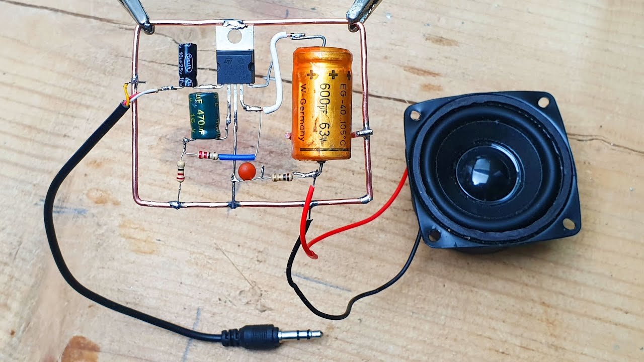 How To Make Speaker Amplifier - Skeleton Circuit - YouTube