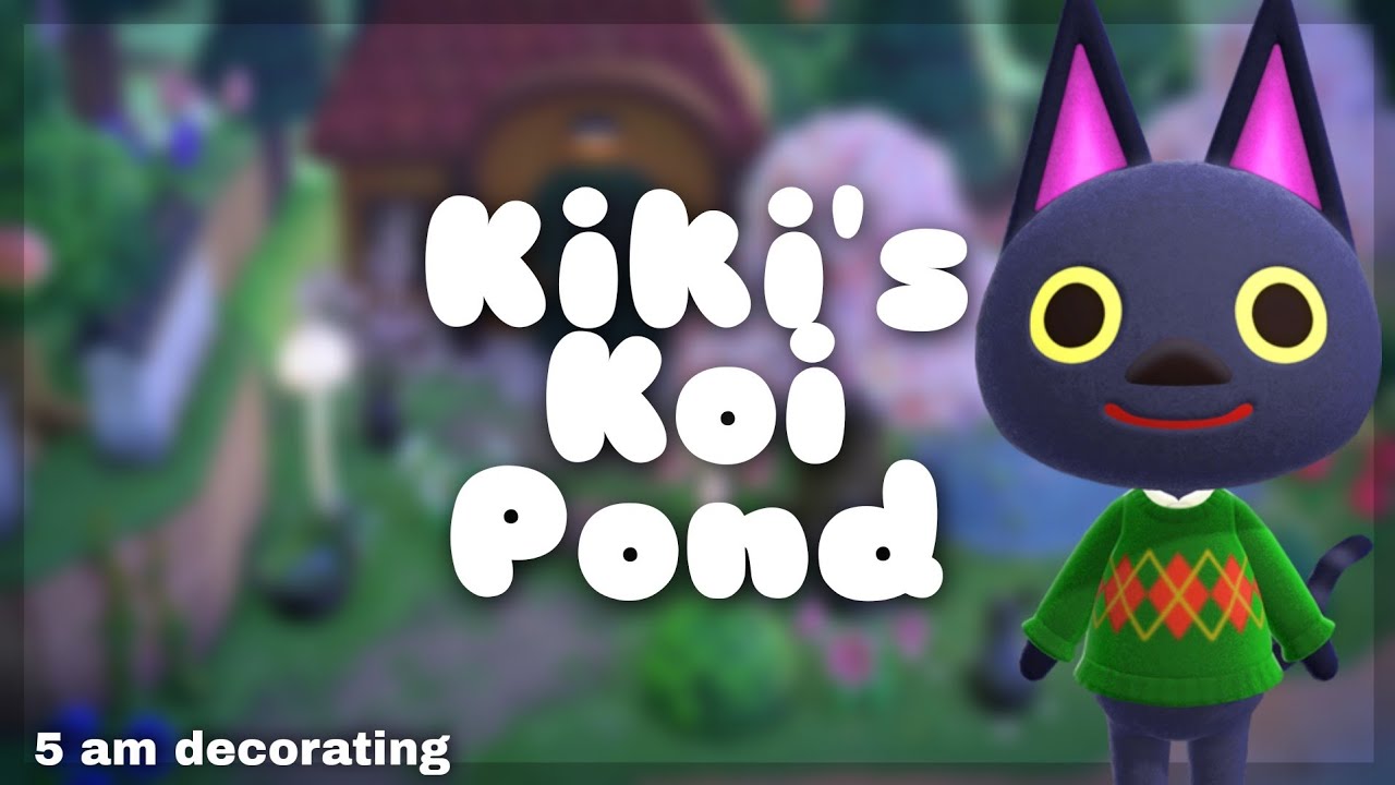 Kiki's Koi Pond 🌸 5 am decorating ACNH YouTube