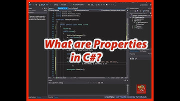 What are Properties in C# (C Sharp)?  |  Software Coding Tutorials Channel