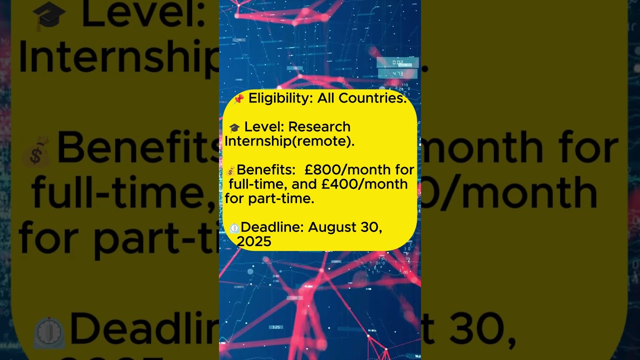 AI Research Internship, University of Cambridge