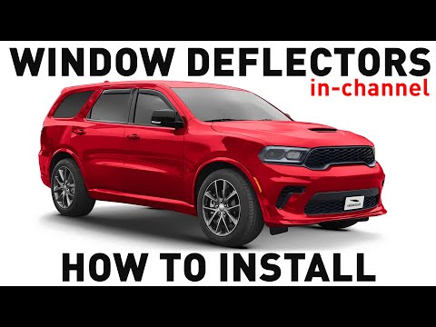 How to install Shatterproof In-Channel Window Deflectors for Dodge Durango 2011-2024