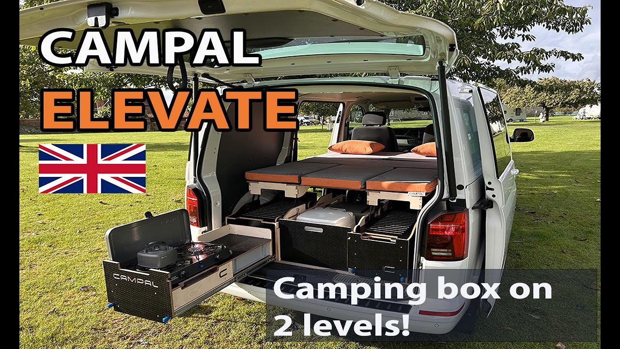 The BEST and ONLY 2-level REMOVABLE camping box! For Transporter and  others. Campal Elevate -Campal. 