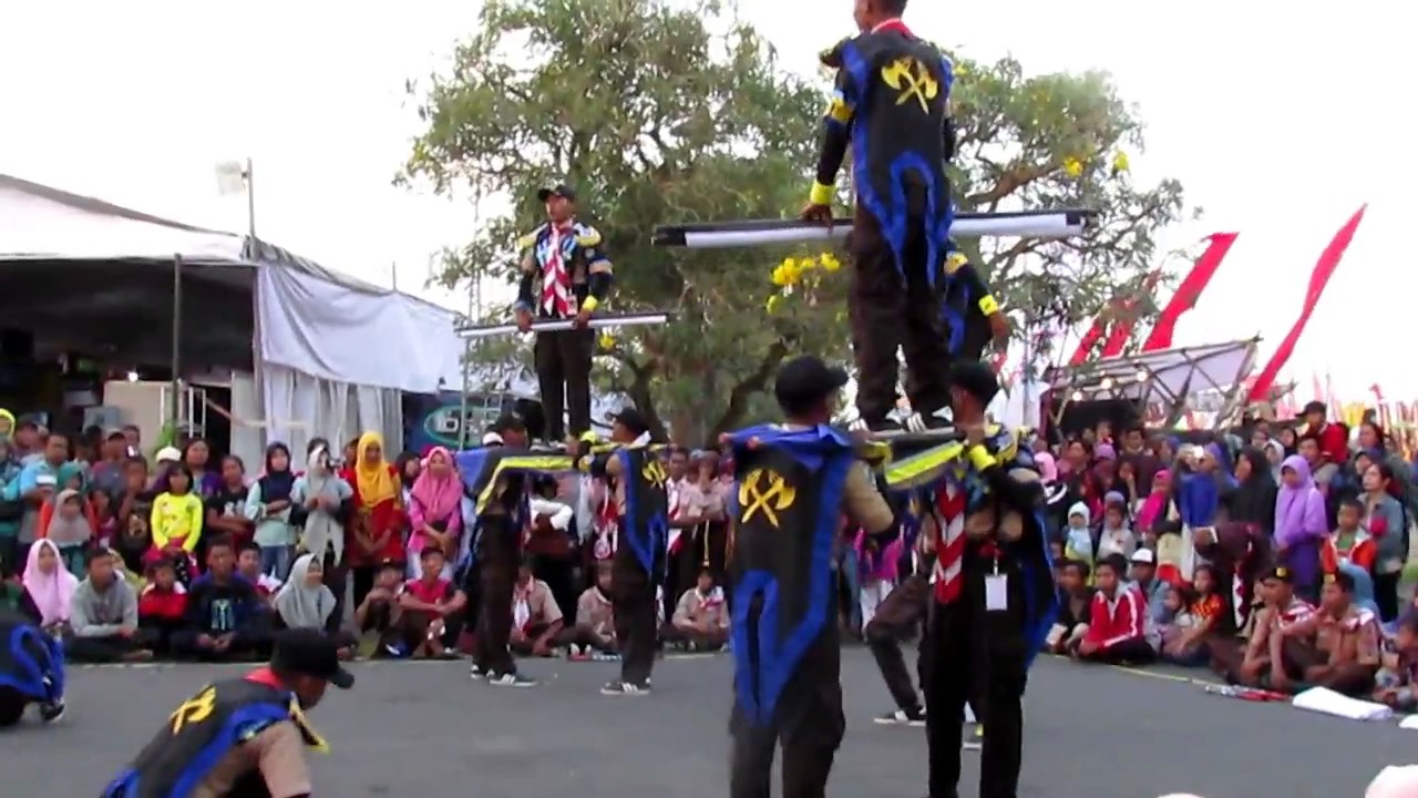Atraksi pramuka Tulungagung Menggetarkan Kediri