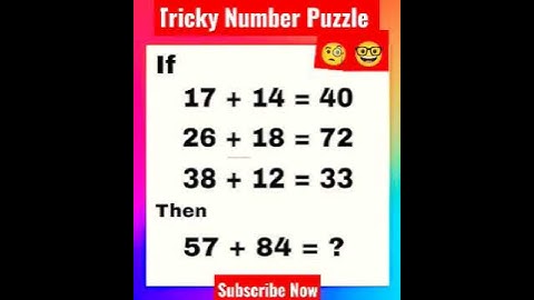 Tricky puzzles: Tricky Number puzzle #shorts #puzzles #brainteaser