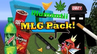Minecraft Texture Pack Review - MLG/Illumanti Pack by Kampel DaBomb