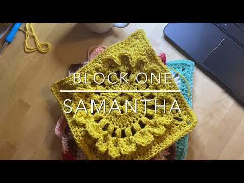 Samantha Block Tutorial - Mother’s Garden Afghan -crochet granny square pattern