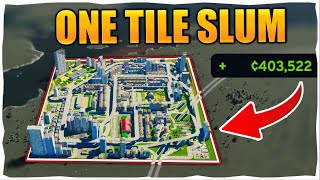 Building a 1 Tile Money Making Slum In Cities Skylines 2