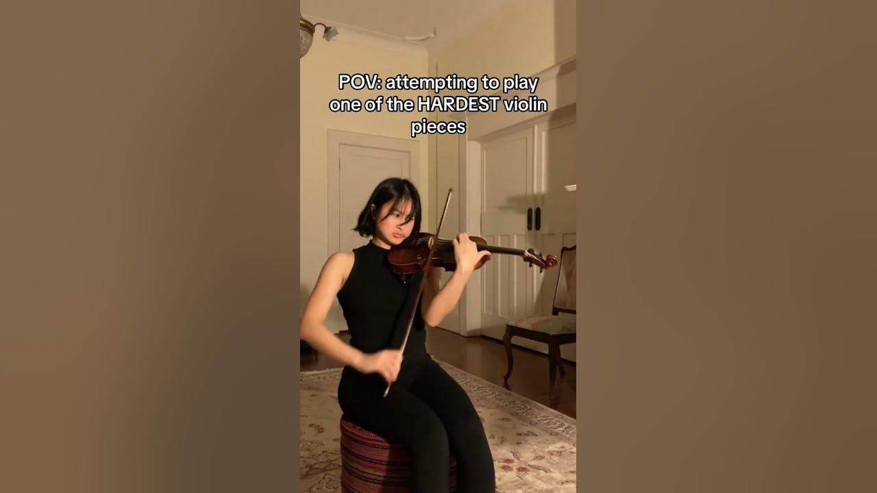 Playing the HARDEST pieces on violin...#shorts